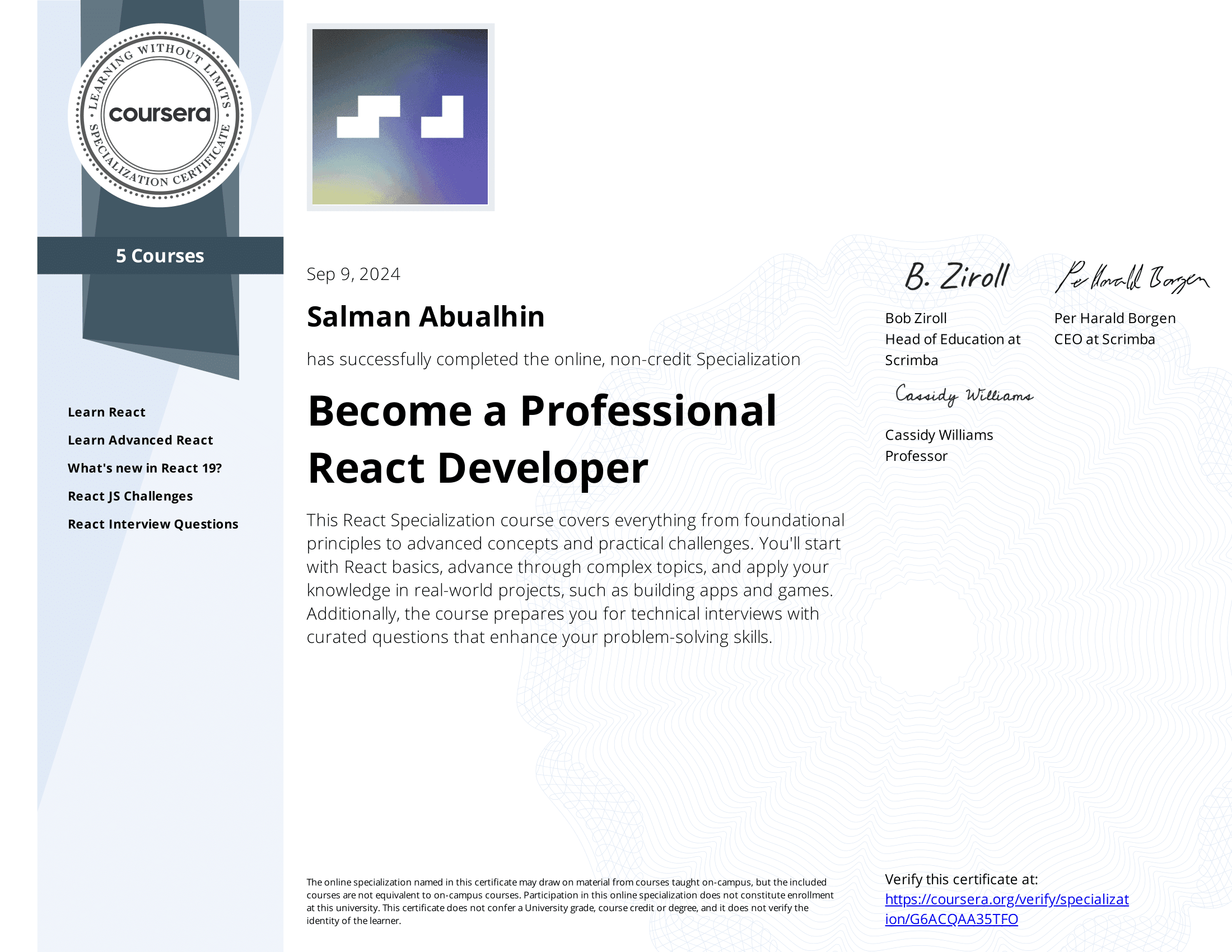 Become a Professional React Developer