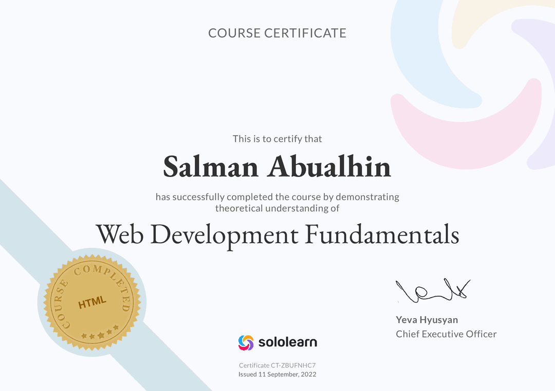 Web Development Fundamentals