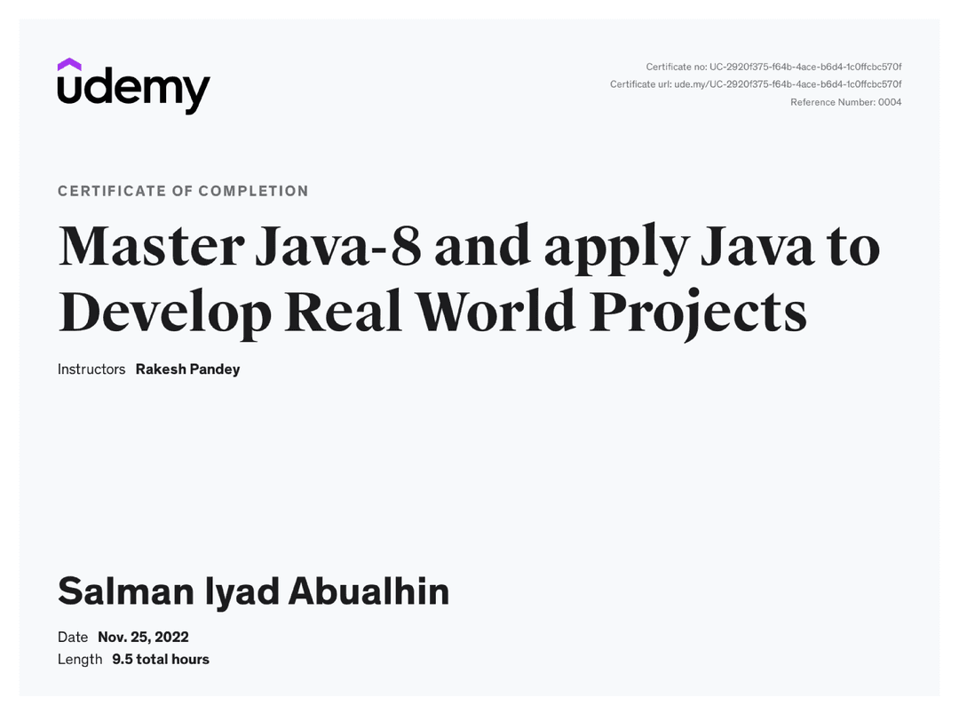 Master Java-8 and apply Java to Develop Real World Projects