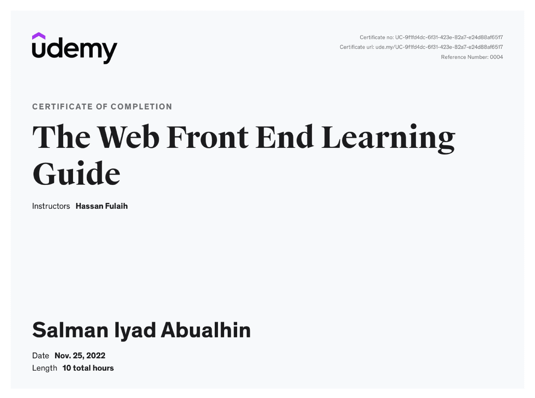 The Web Front End Learning Guide