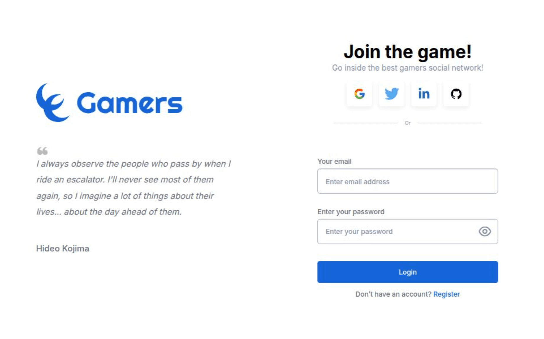 Gamers Website